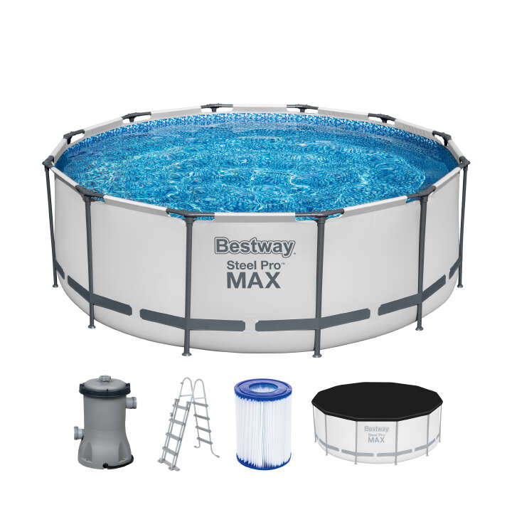 Bestway Steel Pro MAX™ Frame Pool Komplett-Set Framelink-System Bestway Steel Pro MAX™ Frame Pool Komplett-Set Framelink-System